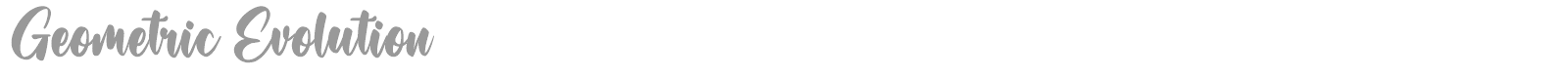 Geometric Evolution font preview